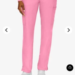 NWT Women's Taffy Pink Cargo Scrub Pants